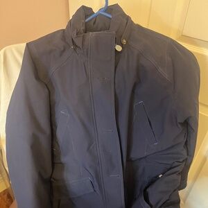 Lands End womens jacket with faux fur hoodie